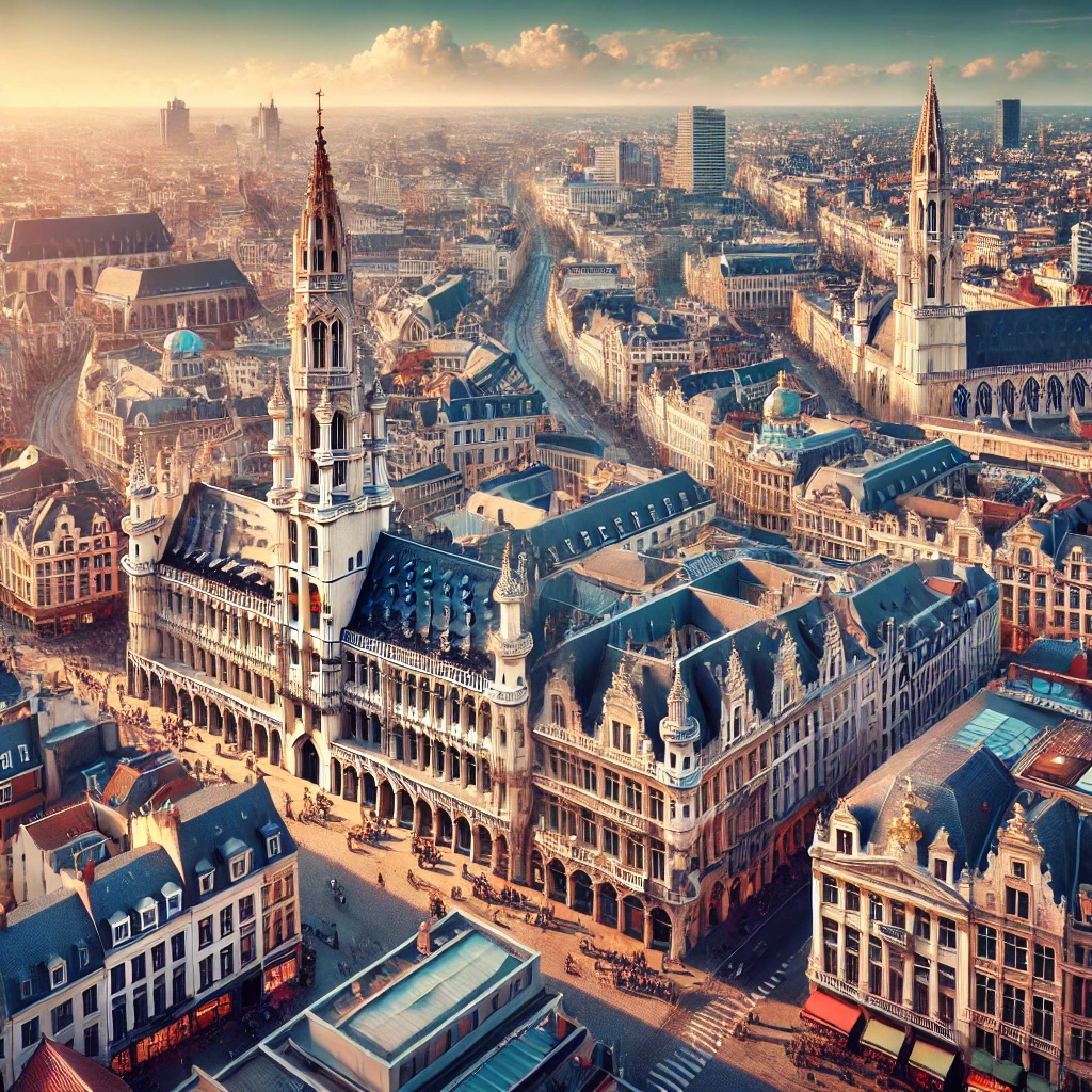 Vue aérienne Bruxelles - État des lieux immobilier professionnel