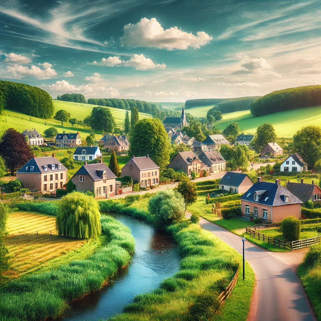 Vue panoramique de Bièvre, une belle commune idéale pour réaliser un état des lieux Bièvre immobilier fiable et rigoureux.