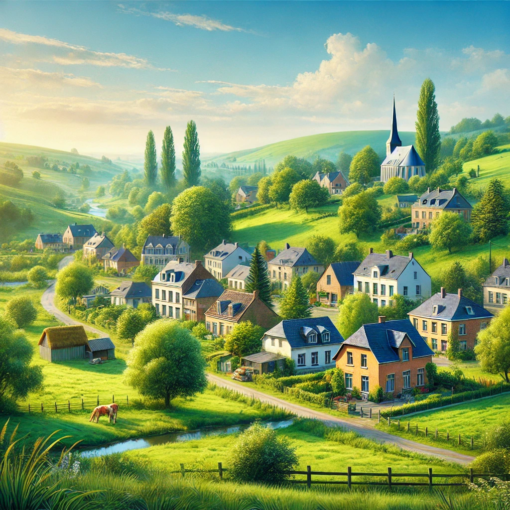 Vue panoramique de Chaumont-Gistoux, une belle commune idéale pour réaliser un état des lieux Chaumont-Gistoux immobilier fiable et rigoureux.