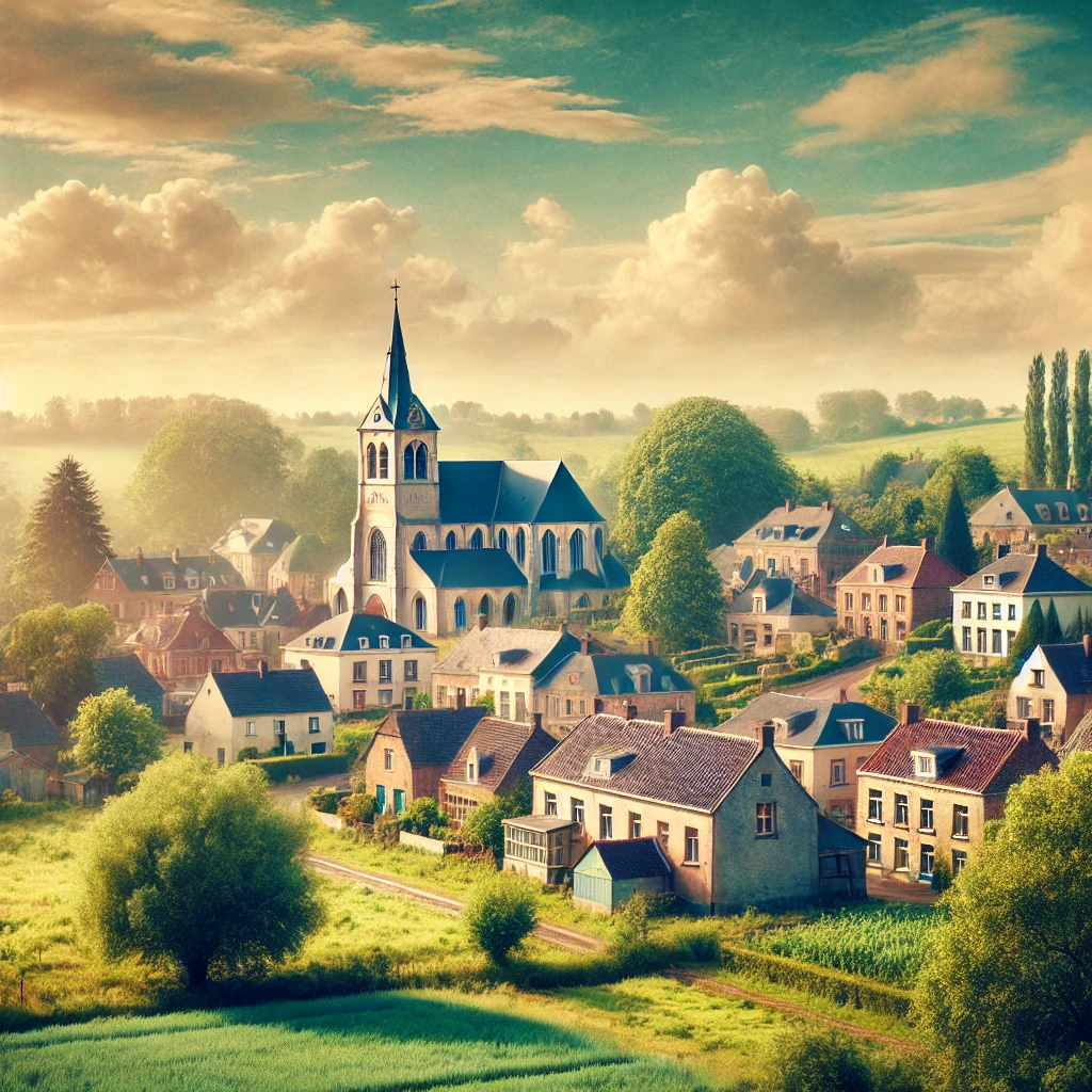 Vue panoramique de Ham-sur-Heure, un cadre idéal pour réaliser un état des lieux Ham-sur-Heure.