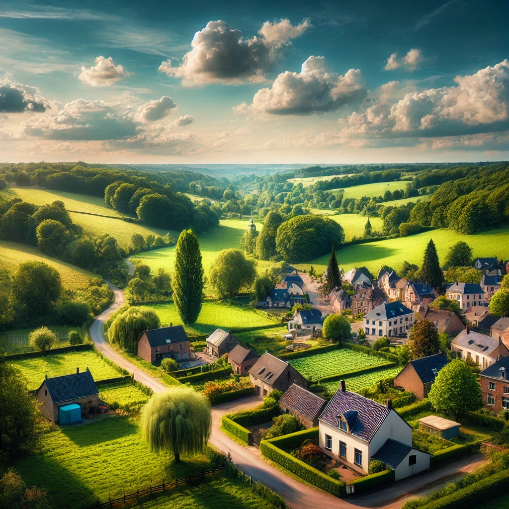Vue panoramique de La Hulpe, une belle commune idéale pour réaliser un état des lieux La Hulpe immobilier fiable et rigoureux.