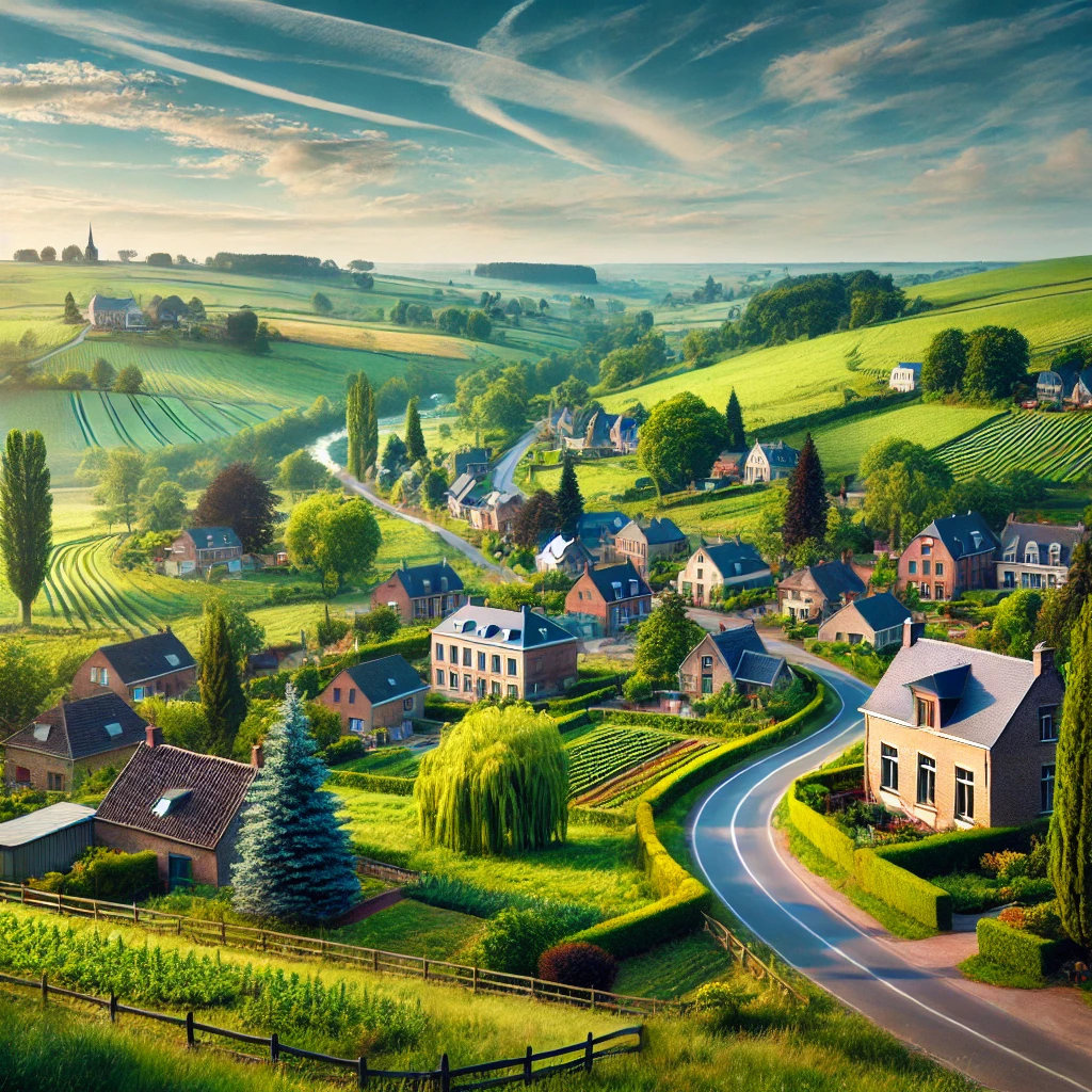 Vue panoramique de Mont-Saint-Guibert, une belle commune idéale pour réaliser un état des lieux Mont-Saint-Guibert immobilier fiable et rigoureux.