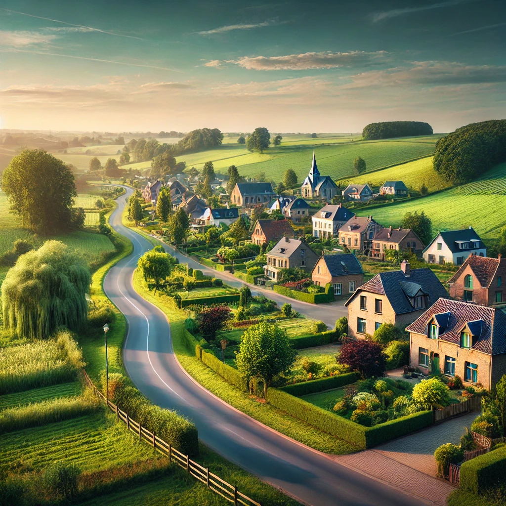 Vue panoramique d'Orp-Jauche, une belle commune idéale pour réaliser un état des lieux Orp-Jauche immobilier fiable et rigoureux.