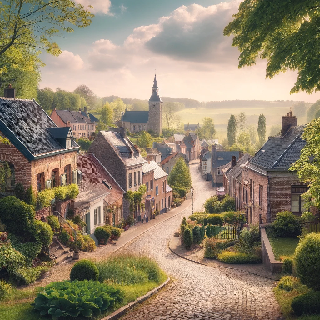 Vue panoramique d'Antoing, une belle commune idéale pour réaliser un état des lieux Antoing immobilier précis et fiable.