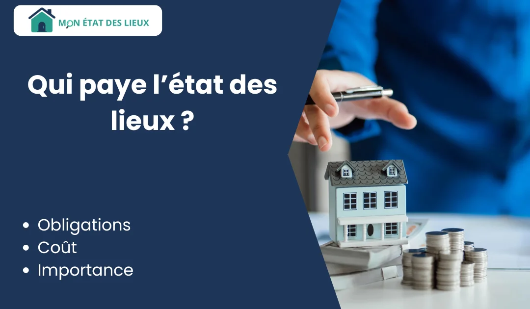 Qui paie un état des lieux en Belgique – maison miniature sur des documents avec piles de pièces