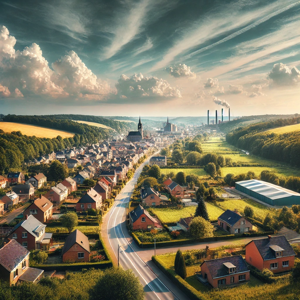 Vue panoramique de Beyne-Heusay, une belle commune idéale pour réaliser un état des lieux Beyne-Heusay immobilier fiable et rigoureux.