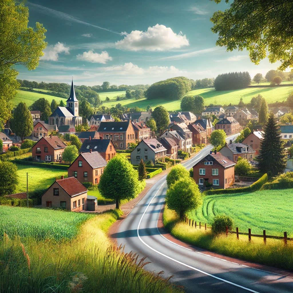 Vue panoramique de Dison, une belle commune idéale pour réaliser un état des lieux Dison immobilier fiable et rigoureux.