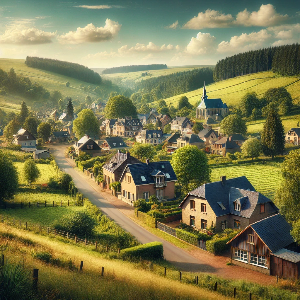 Vue panoramique d'Herbeumont, une belle commune idéale pour réaliser un état des lieux Herbeumont immobilier fiable et rigoureux.
