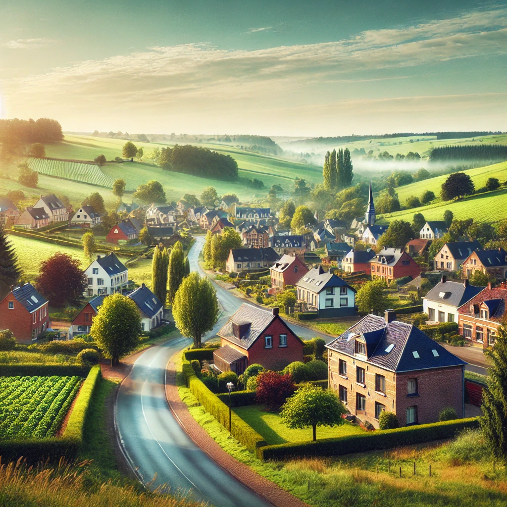 Vue panoramique de Jodoigne, une belle commune idéale pour réaliser un état des lieux Jodoigne immobilier fiable et rigoureux.