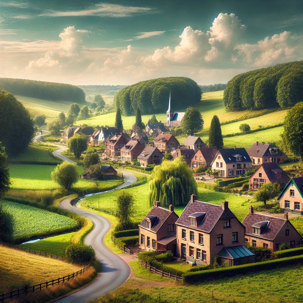 Vue panoramique de Juprelle, une belle commune idéale pour réaliser un état des lieux Juprelle immobilier fiable et rigoureux.