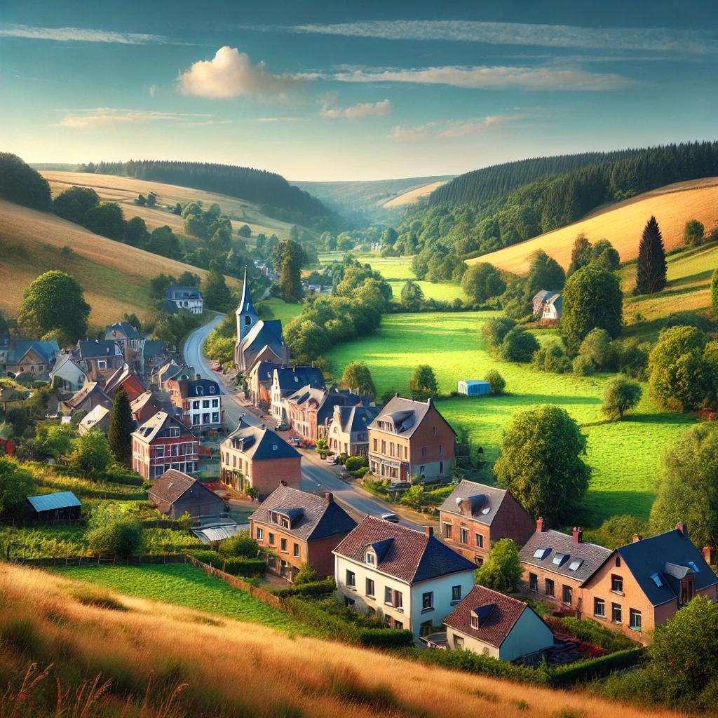 Vue panoramique de Neufchâteau, une belle commune idéale pour réaliser un état des lieux Neufchâteau immobilier fiable et rigoureux.