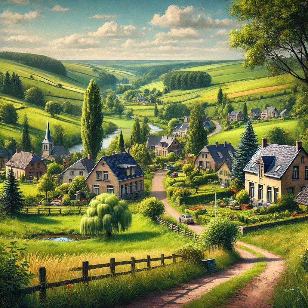 Vue panoramique de Pepinster, une belle commune idéale pour réaliser un état des lieux Pepinster immobilier fiable et rigoureux.