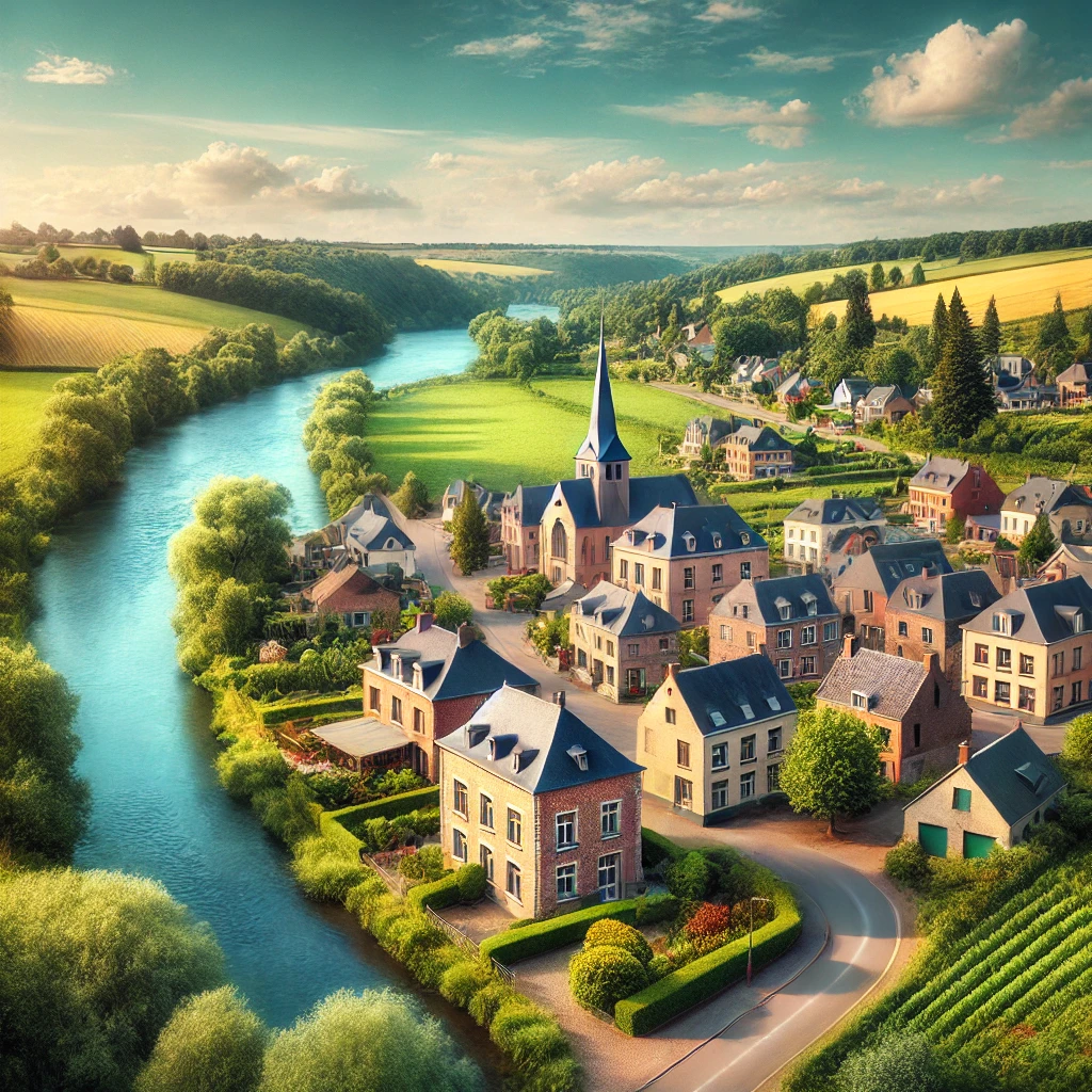 Vue panoramique de Saint-Georges-sur-Meuse, une belle commune idéale pour réaliser un état des lieux Saint-Georges-sur-Meuse immobilier fiable et rigoureux.
