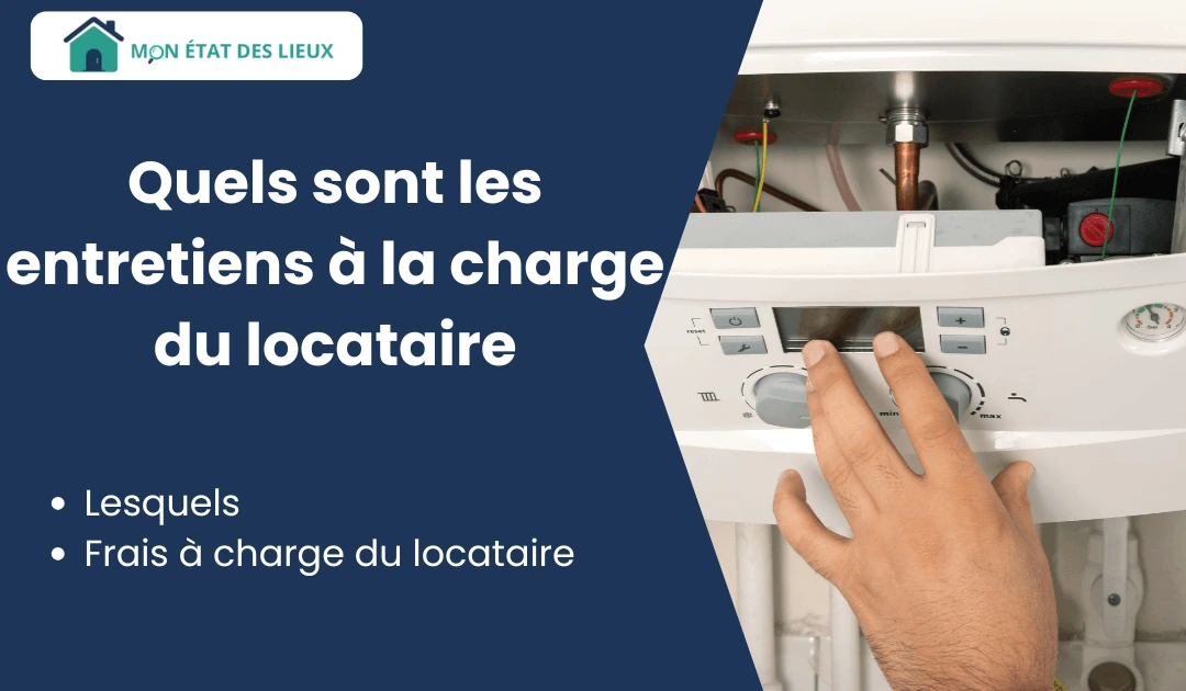 Entretiens à la charge du locataire – main réglant une chaudière