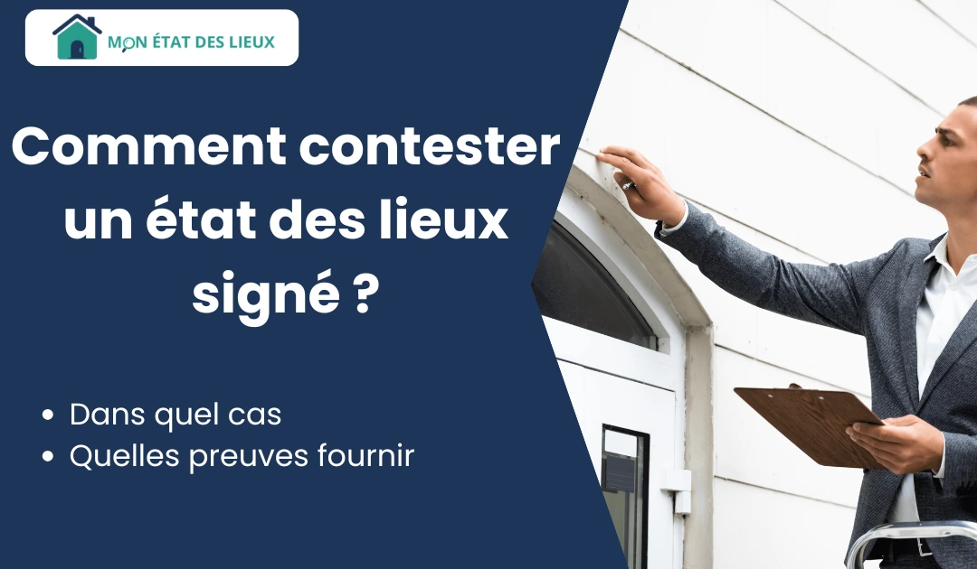 Comment contester un état des lieux signé – homme inspectant une façade