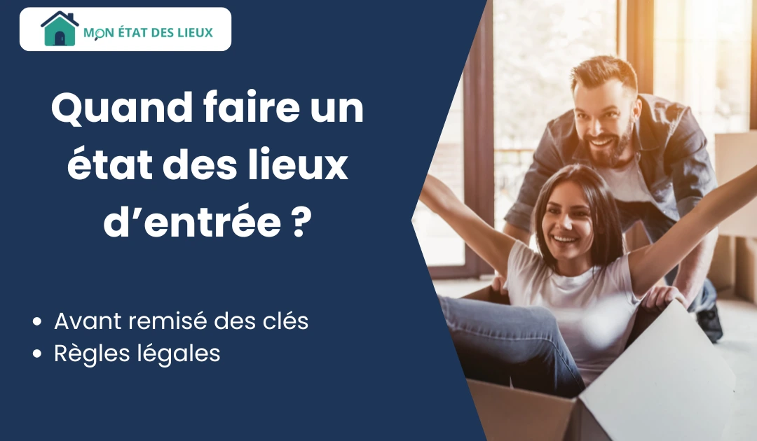 Quand faire un état des lieux d’entrée – couple heureux emménageant dans leur nouveau logement