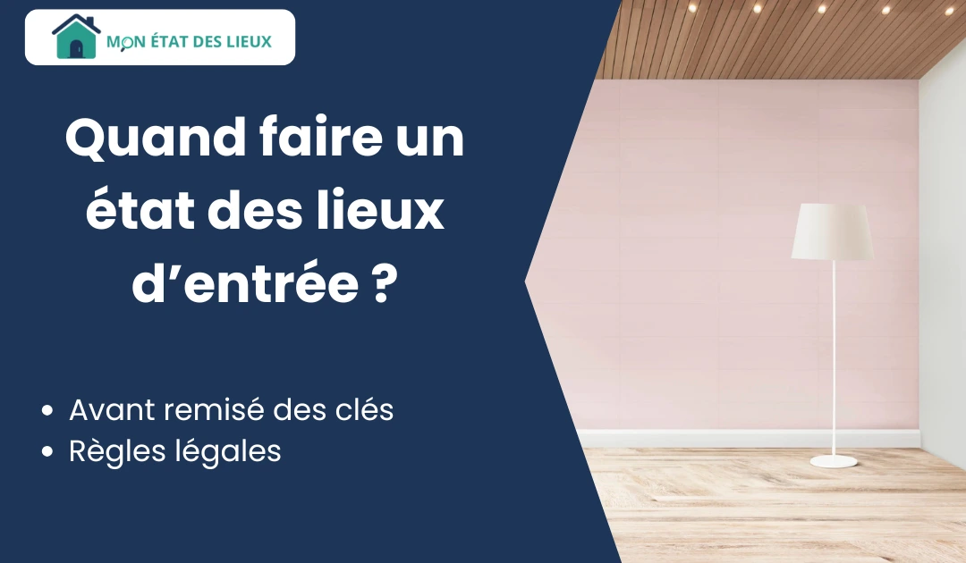 Quand faire un état des lieux d’entrée – pièce vide et propre avec lampe sur pied