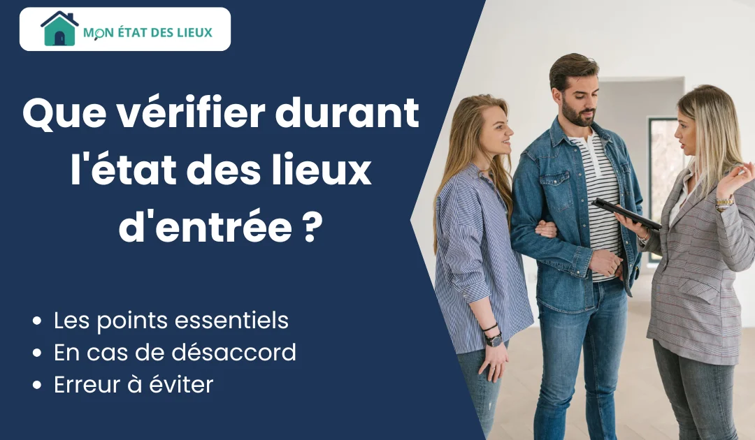 Que vérifier durant l’état des lieux d’entrée – couple discutant avec une experte immobilière dans un logement vide