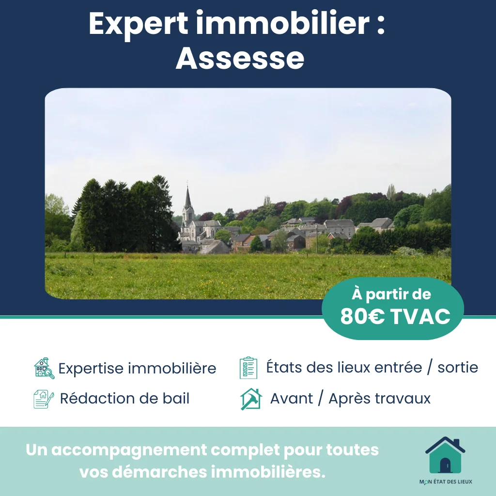 Expert immobilier à Assesse – États des lieux et expertises immobilières