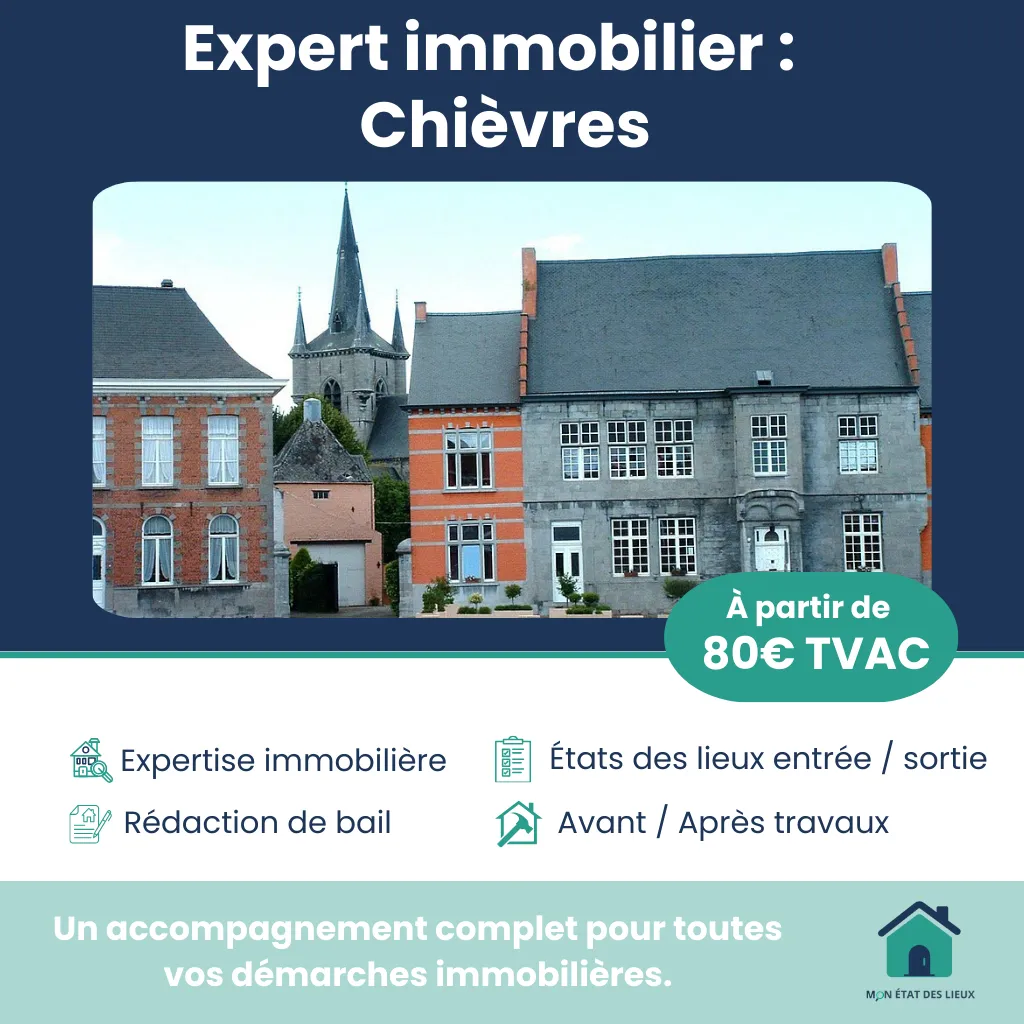 Expert immobilier à Chièvres – État des lieux d’entrée et de sortie