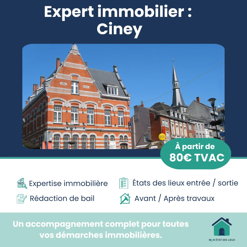 Expert immobilier à Ciney – États des lieux et expertises immobilières