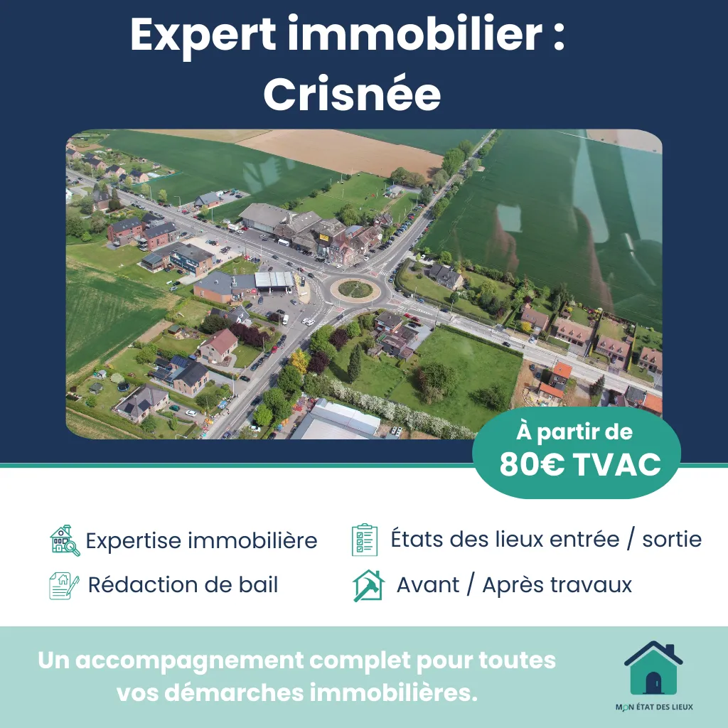 Expert immobilier à Crisnée – États des lieux et accompagnement professionnel