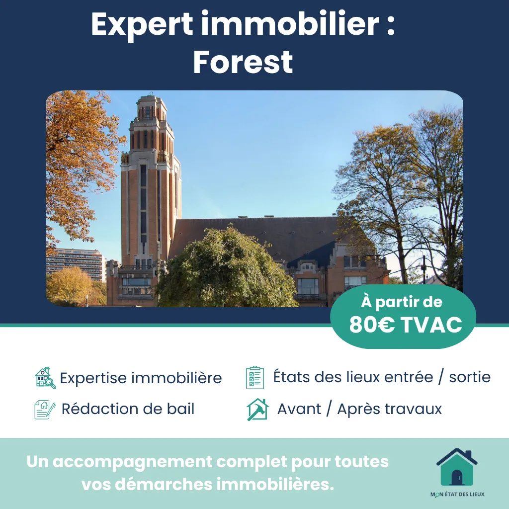 Expert immobilier à Forest – États des lieux d’entrée et de sortie