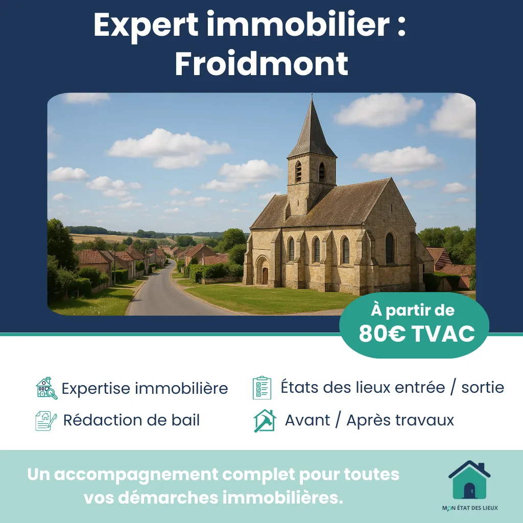 Expert immobilier à Froidmont – États des lieux et accompagnement sur mesure