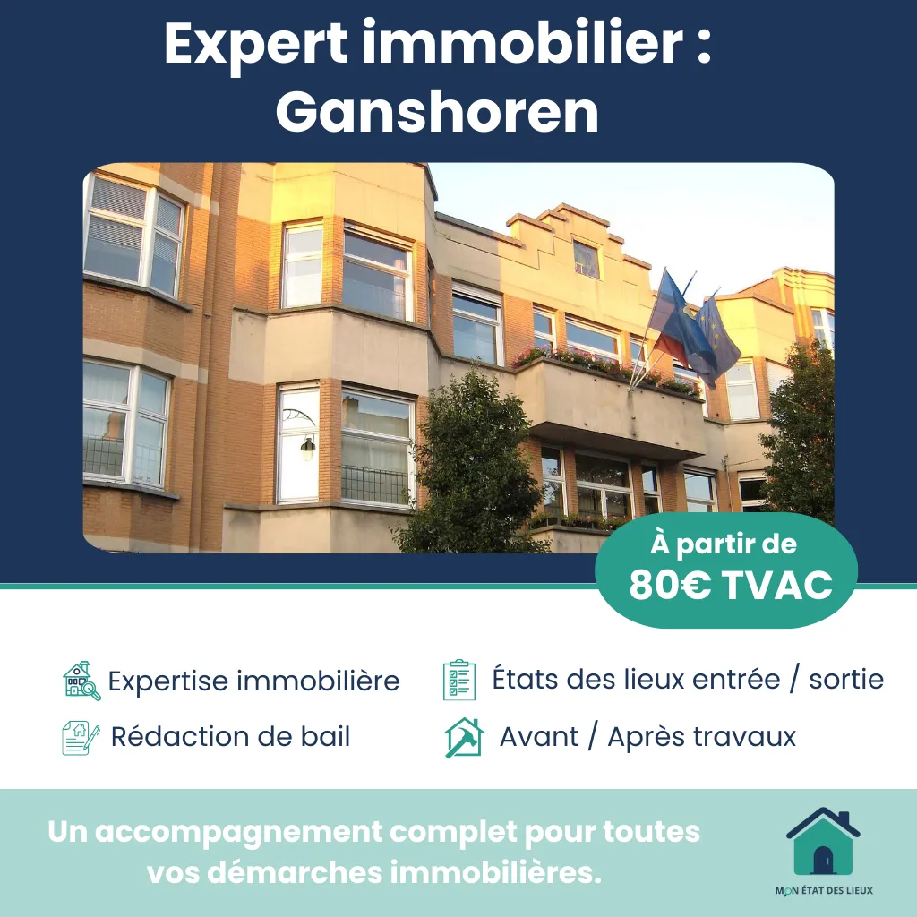 Expert immobilier à Ganshoren – États des lieux d’entrée et de sortie