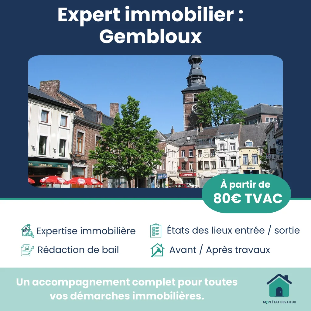 Expert immobilier à Gembloux – États des lieux d’entrée et de sortie