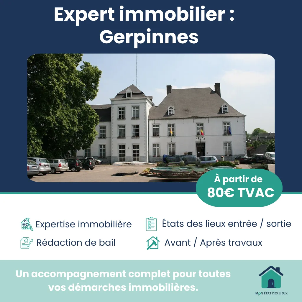 Expert immobilier à Gerpinnes – État des lieux d’entrée et de sortie