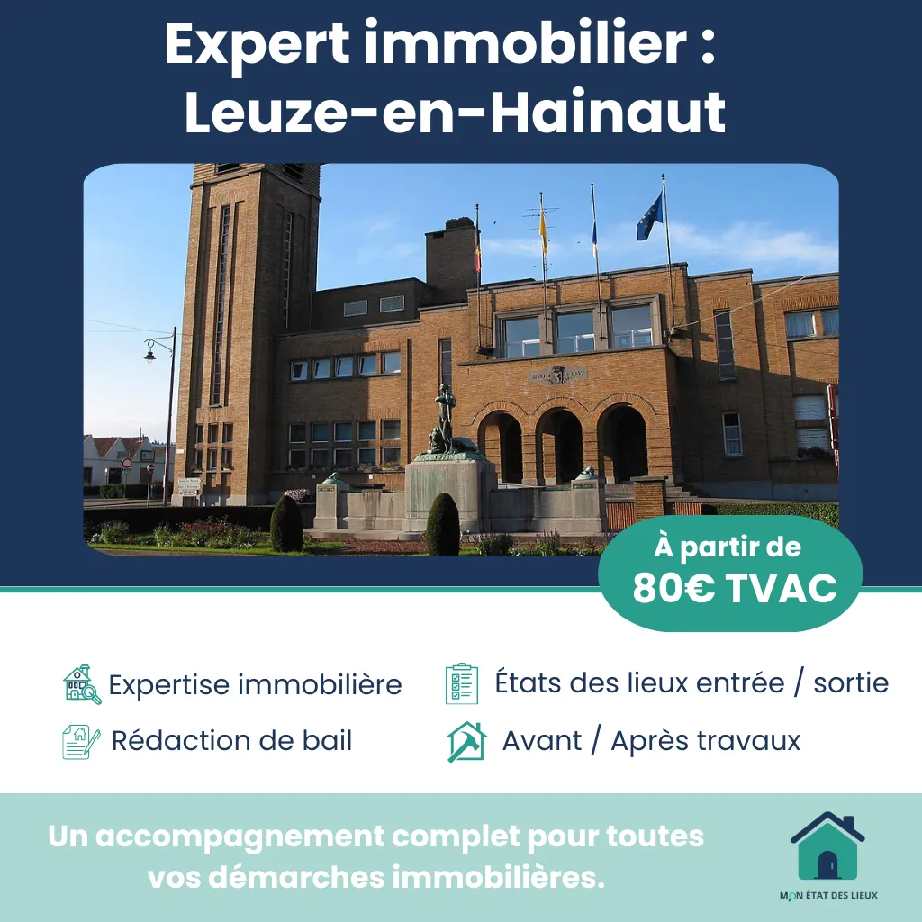 Expert immobilier à Leuze-en-Hainaut – État des lieux d’entrée et de sortie