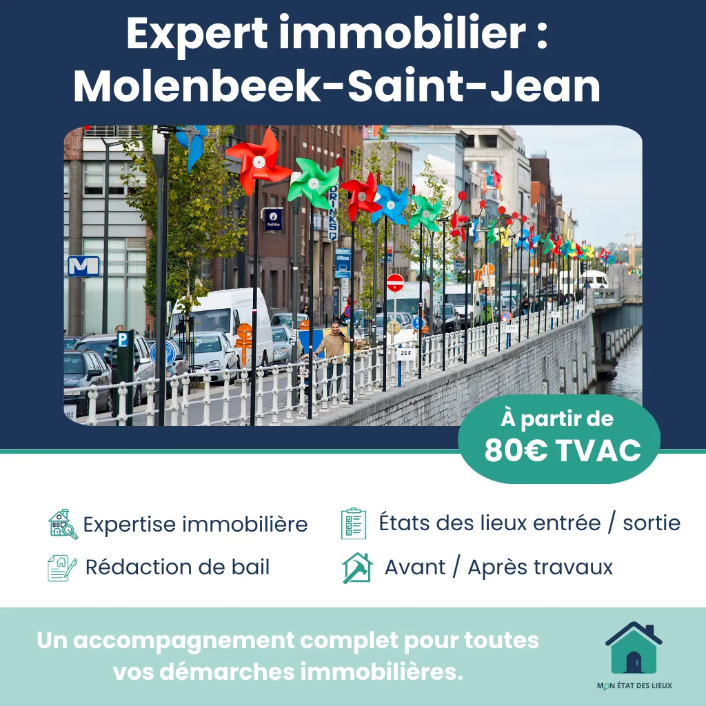 Expert immobilier à Molenbeek-Saint-Jean – Expertises, baux et accompagnement neutre