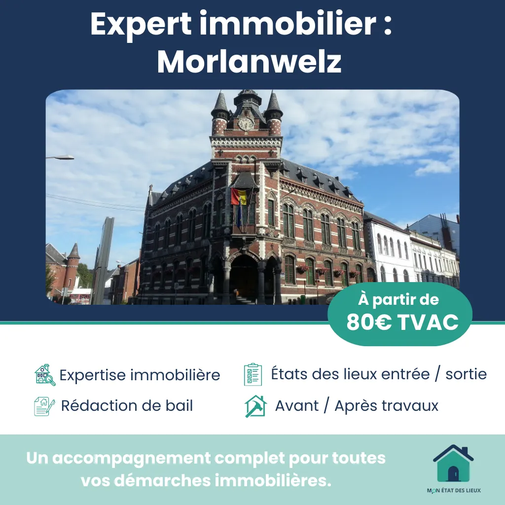 Expert immobilier à Morlanwelz – État des lieux d’entrée et de sortie