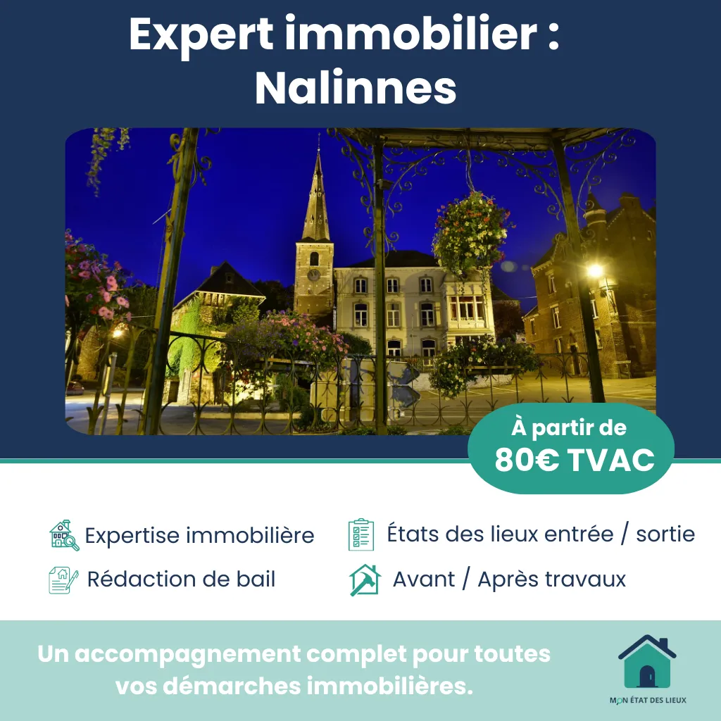 Expert immobilier à Nalinnes – État des lieux d’entrée et de sortie