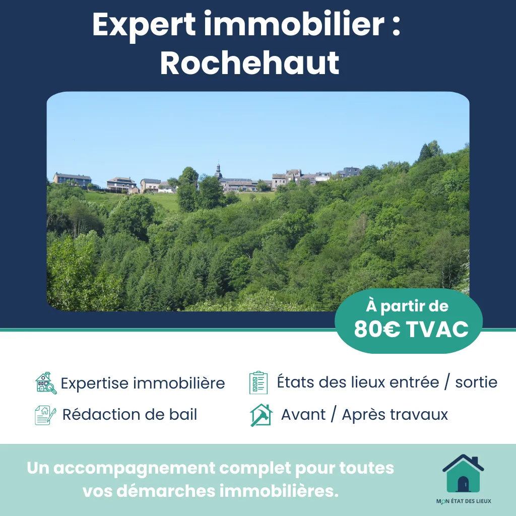 Expert immobilier à Rochehaut – Rapport neutre et complet dès 80€ TVAC