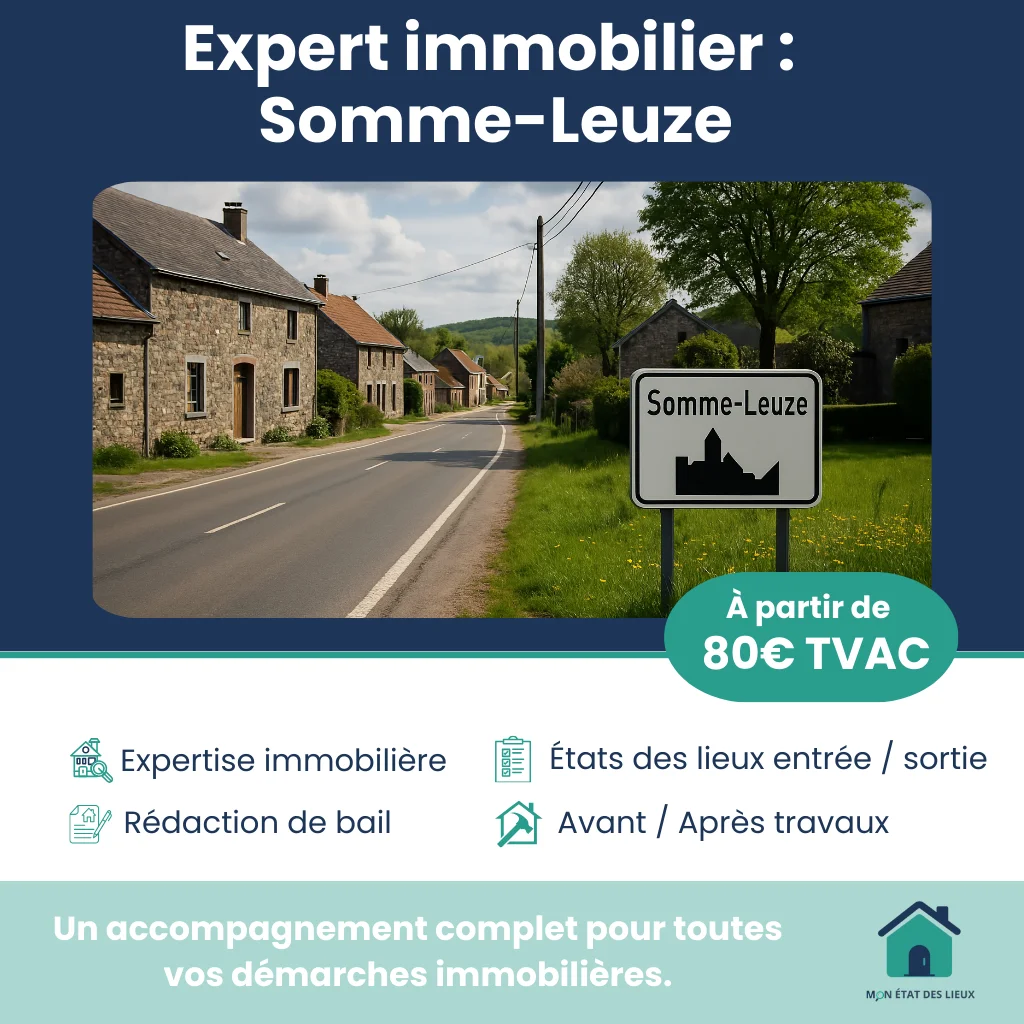 Expert immobilier à Somme-Leuze – États des lieux et expertises immobilières