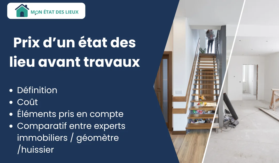 État des lieux avant travaux par un expert immobilier