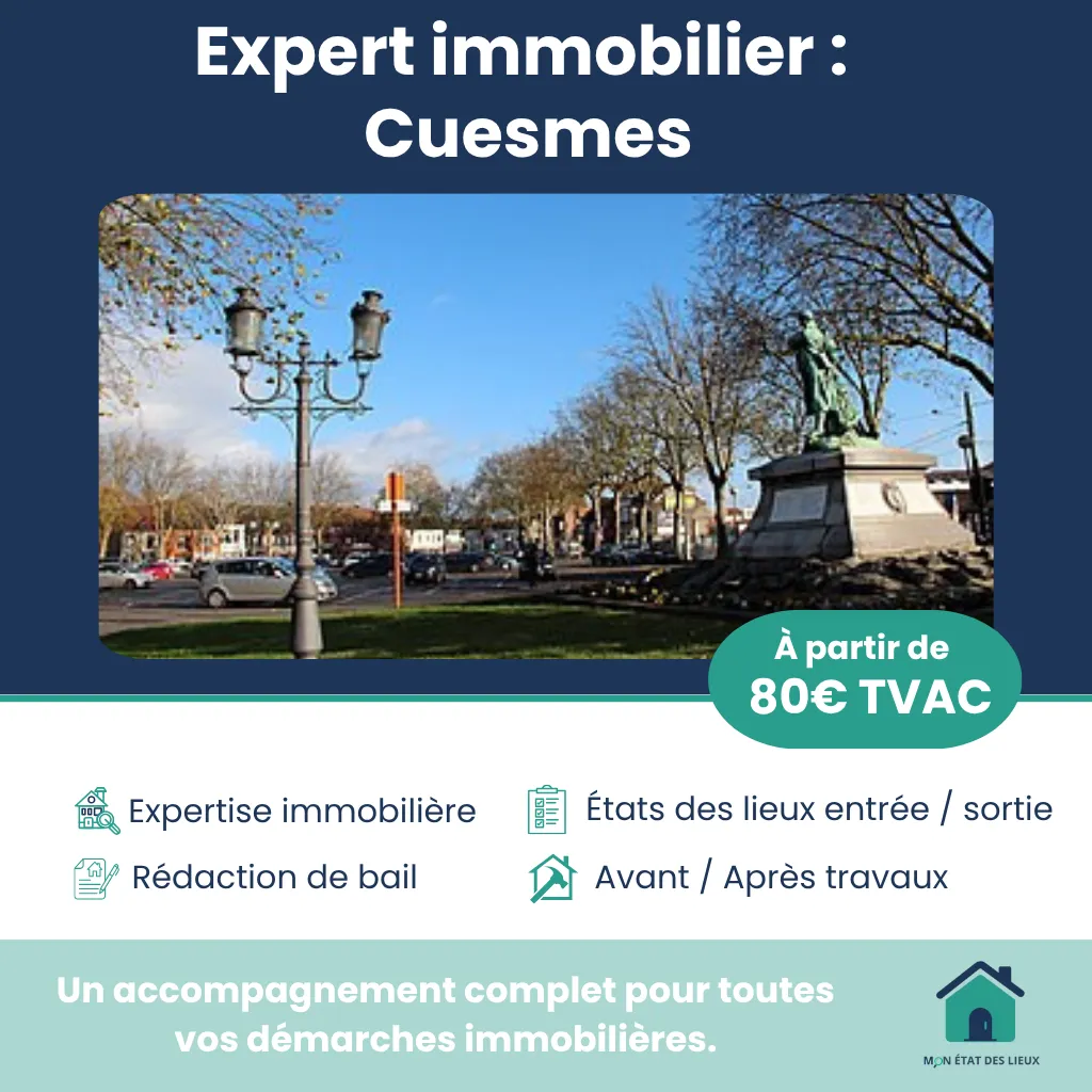 Expert immobilier à Cuesmes – Service rapide et rapport conforme dès 80€ TVAC
