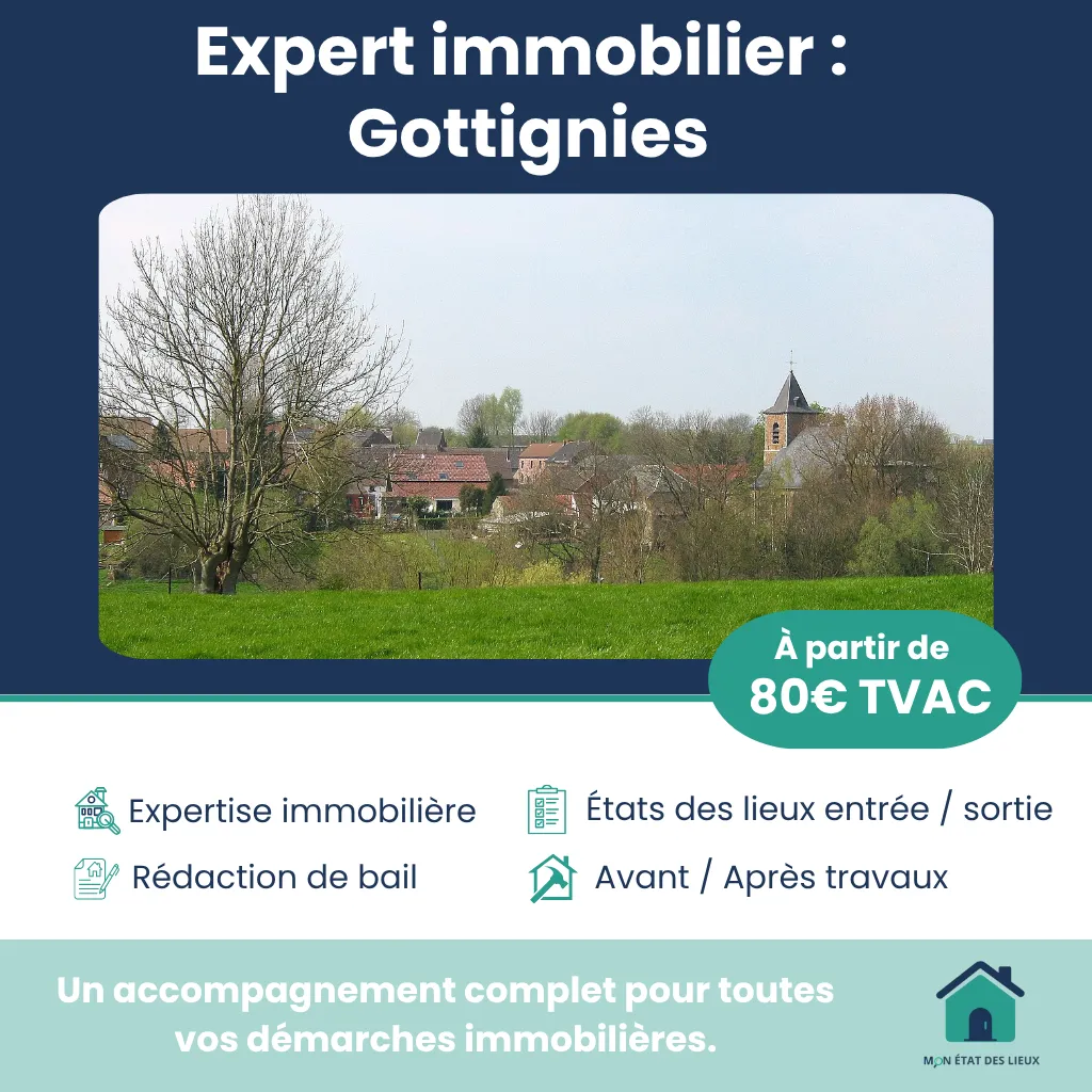 Expert immobilier à Gottignies – Intervention rapide et conforme aux normes
