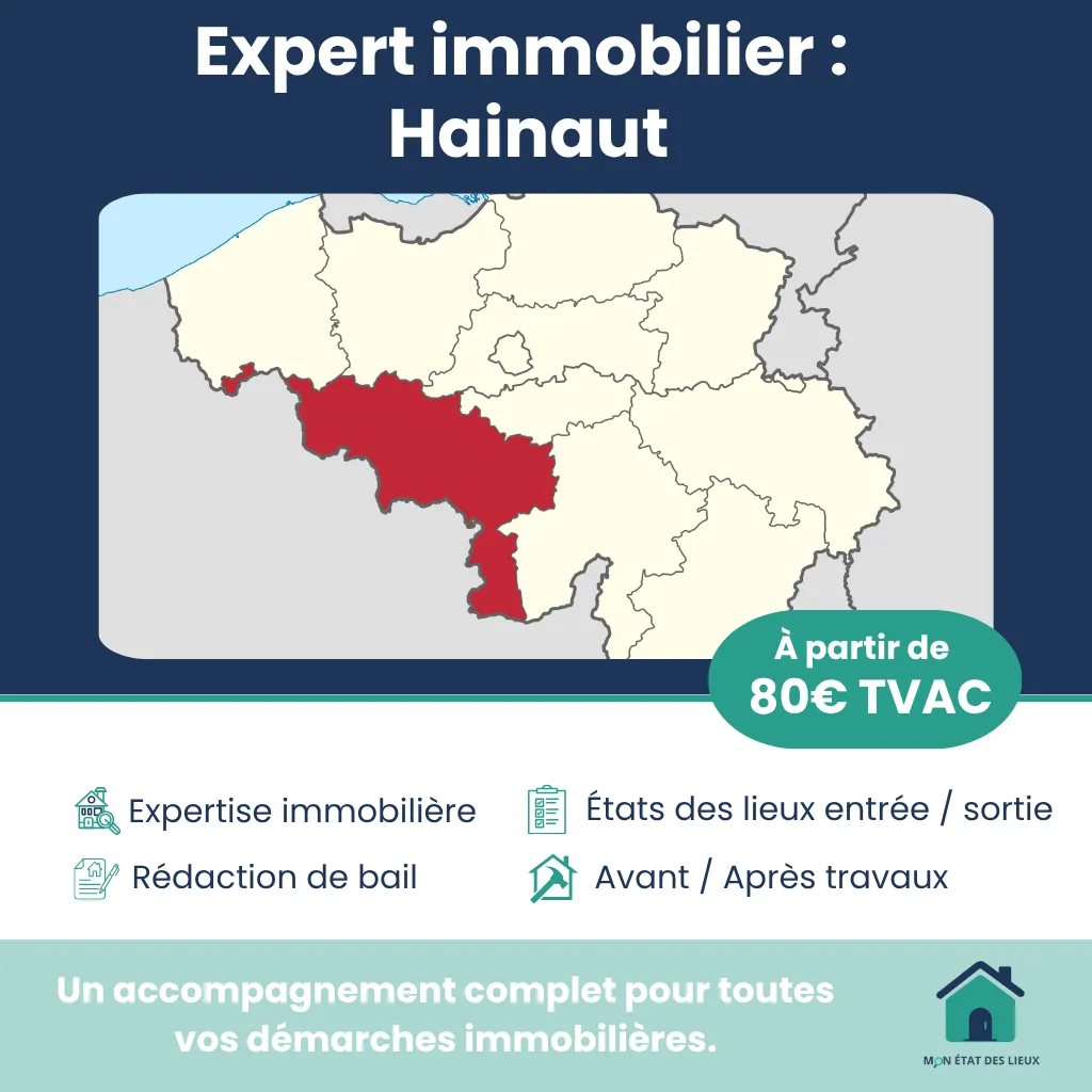 Expert immobilier Hainaut - État des lieux et expertise dès 80€