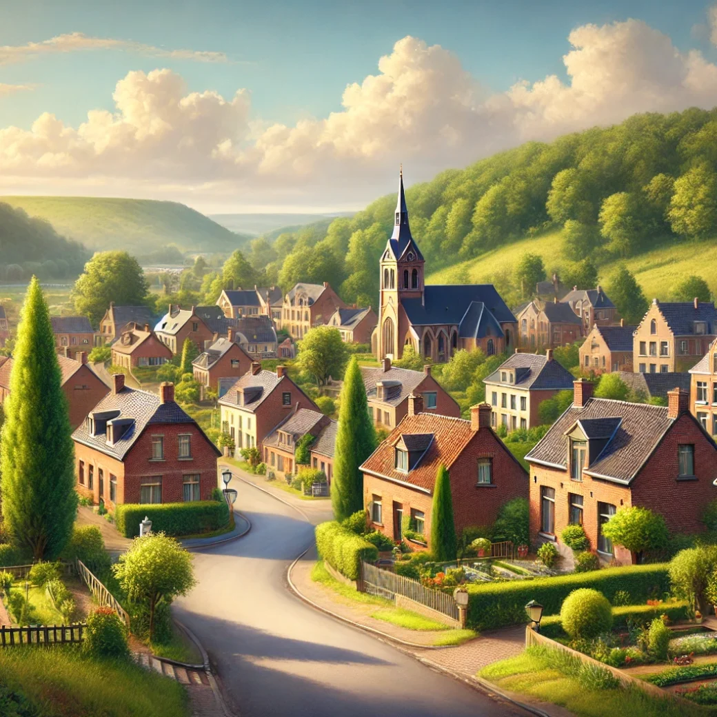 Vue panoramique d'Aubange, une belle commune idéale pour réaliser un état des lieux Aubange immobilier fiable et rigoureux.