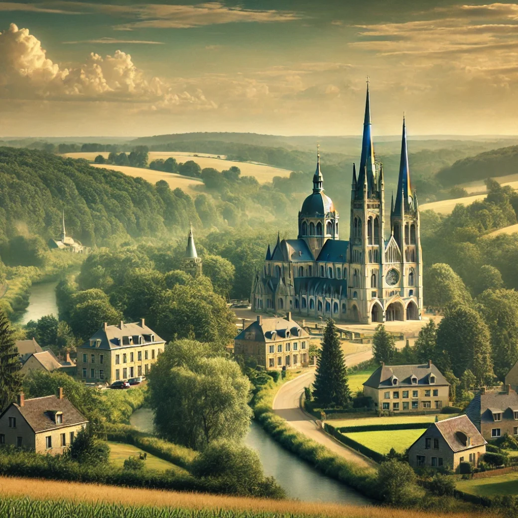 Vue panoramique de Beauraing, une belle commune idéale pour réaliser un état des lieux Beauraing immobilier fiable et rigoureux.