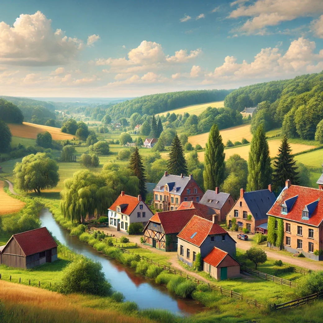 Vue panoramique de Cerfontaine, une belle commune idéale pour réaliser un état des lieux Cerfontaine immobilier fiable et rigoureux.
