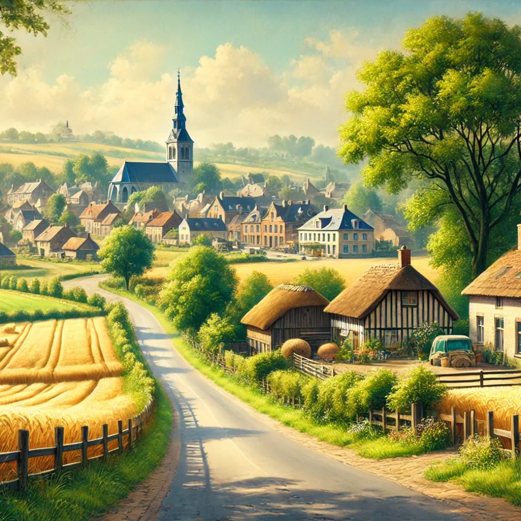 Vue panoramique de Chastre, une belle commune idéale pour réaliser un état des lieux Chastre immobilier fiable et rigoureux.