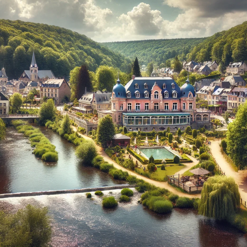 Vue panoramique de Chaudfontaine, une belle commune idéale pour réaliser un état des lieux Chaudfontaine immobilier fiable et rigoureux.