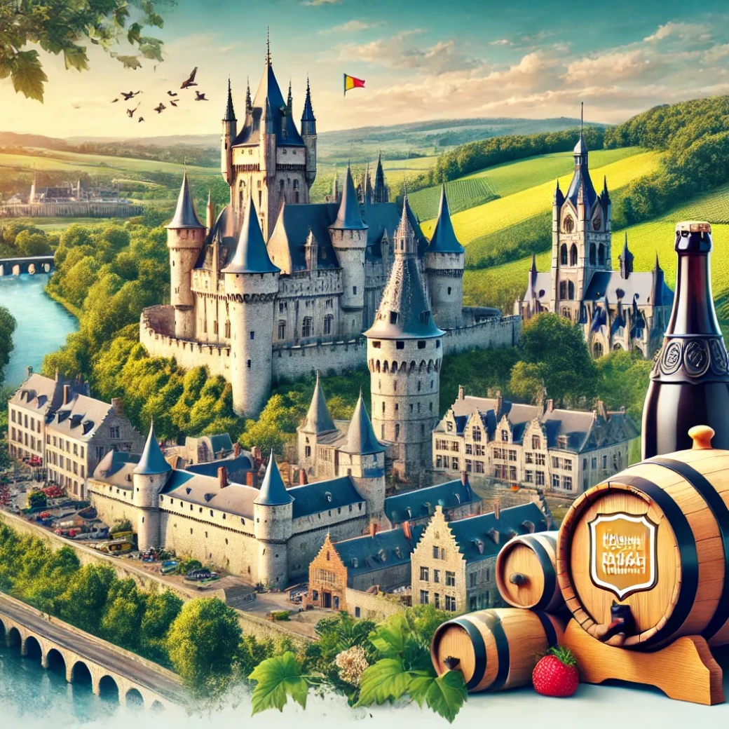 Vue panoramique de Chimay, une commune idéale pour réaliser un état des lieux Chimay immobilier complet et précis.