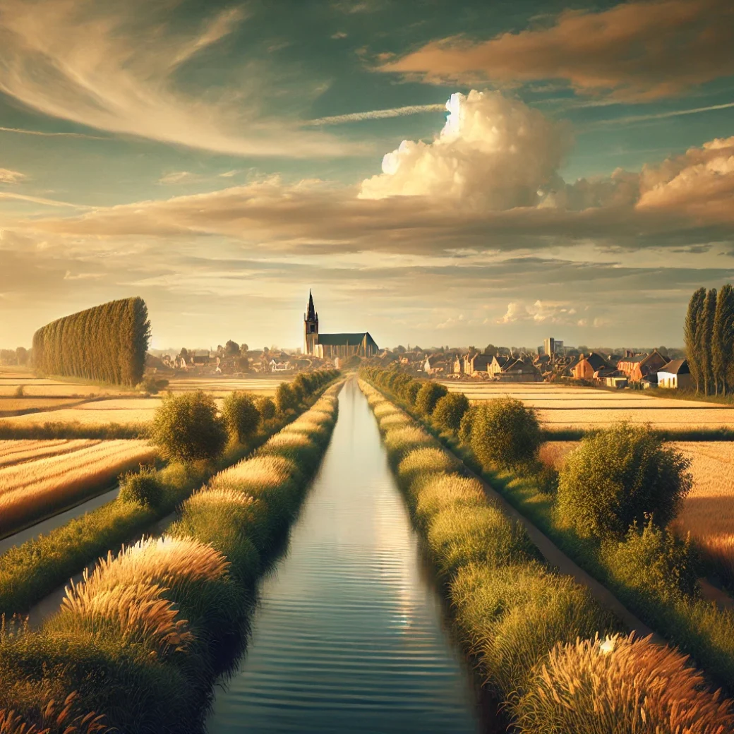 état des lieux Comines-Warneton - Vue panoramique de la campagne environnante.