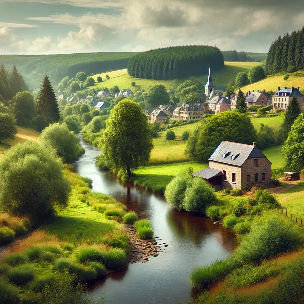 Vue panoramique de Daverdisse, une belle commune idéale pour réaliser un état des lieux Daverdisse immobilier fiable et rigoureux.