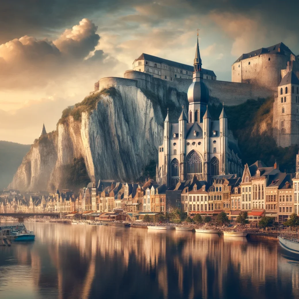 État des lieux Dinant : Vue panoramique de la ville, montrant la beauté et l’architecture de Dinant.